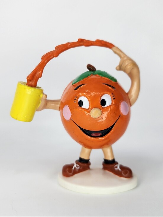 Food Groupie Other - Vintage Food Groupie Orange Food Group Vinyl Figurine